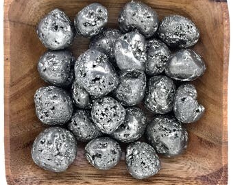 Pyrite Tumbled - Root Chakra - Reiki - Energy Healing - Base Chakra - Tumbled Pyrite - Fools Gold