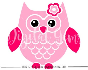 Owl svg / dxf / eps / png files. Digital download. Compatible with Cricut and Silhouette machines. Small commercial use ok.