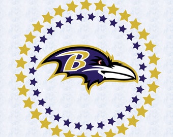 Baltimore ravens SVG,DXF, studio file, clipart PNG, ravens cut file, baltimore ravens circle, cricut, silhouette cameo