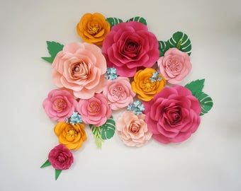 Paper Flowers Paper flowers Backdrop Wedding Backdrop