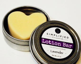 Lotion Bar-All Natural Body Butter-Organic Moisturizer-Foot Lotion-Dry Skin Relief and Protection