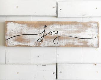 Joy Sign Christmas Rustic Decor Joy Sign Christmas Rustic Decor
