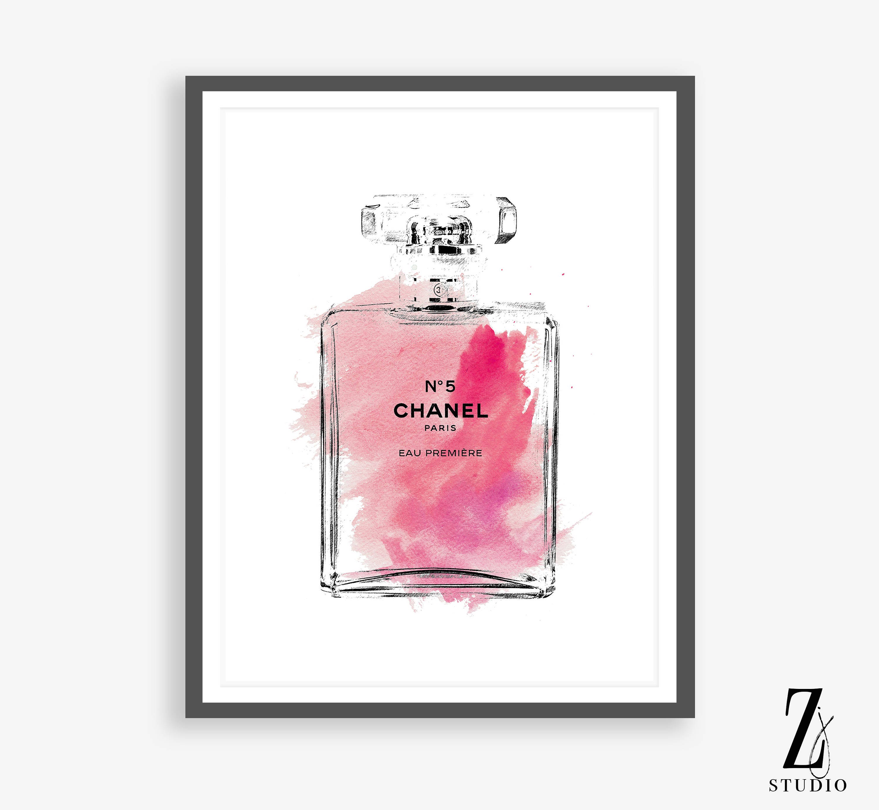 Chanel art Large Chanel wall art coco Chanel poster coco