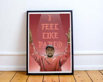 Kanye West art - I Feel Like Pablo ( Print / Poster )