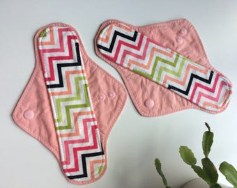 2 cloth panty liners, reusable cloth pads, set of two, reusable pantiliner, RUMPS