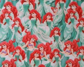 Tissu Coton imprimé thème " Ariel "