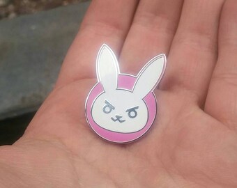 Overwatch Inspired D.Va Pink Hard Enamel Pin