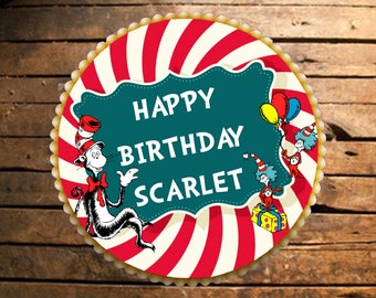 Cat In The Hat Edible Cake Topper