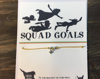 Peter Pan squad goals wish bracelet.Peter pan wish bracelet.Star wish bracelet.Star charm bracelet.Peter pan jewelry.Peter Pan gift.