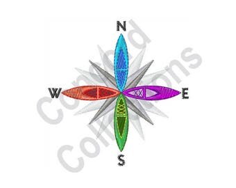 Directions - Machine Embroidery Design, Compass - Machine Embroidery Design