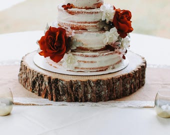 Wood Slab Cake Stand Slice Rustic Wood Slab Cake Stand Slice Rustic