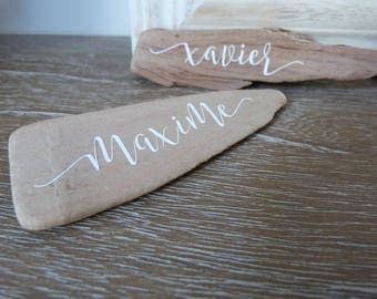 Marque - place pour table de reception . Table mariage. Table noel