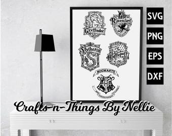 Download Printable Hogwarts House Ties Harry Potter House Crests