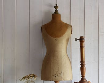 Oops! SOLD for Denis! Antique French dress form CHILD Mannequin bust GIRARD Paris France 19th