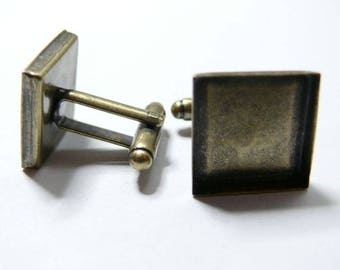 Boutons De Manchette Kum-A-Part Snaps Vintage Design Sarcelle/bleu 1923 - Occasion