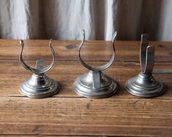 Set of 3 old antique metal store display stand Berthier Paris