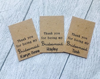 Bridesmaid gift, earring gift, earring holder, Earring card holder for bridesmaid/ flower girl. Wedding bridal gifts