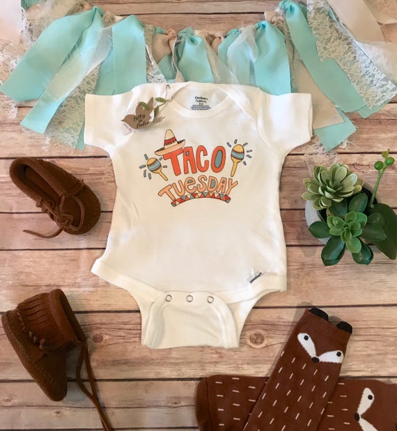 Taco Tuesday Onesie® Baby Shower Gift Unisex Baby Clothes