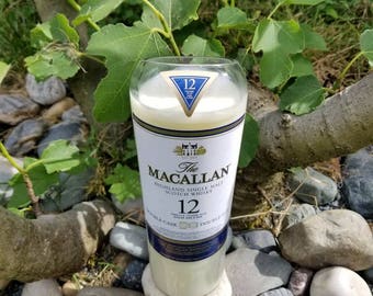 Upcycled Whisky Bottle Candle