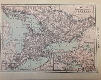 Map Of Ontario | Etsy