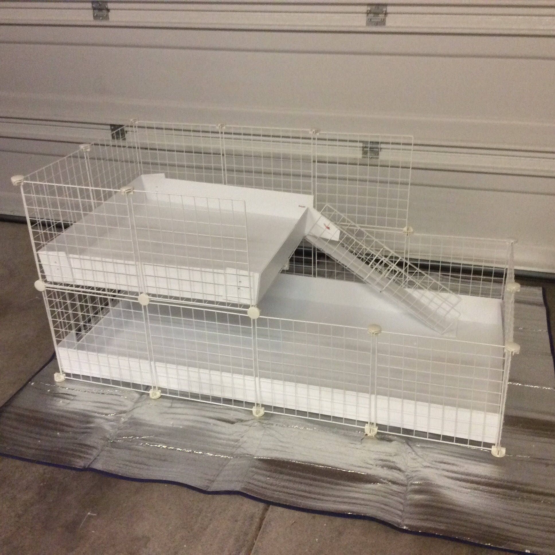 2x4 bottom 2x2 top CC Guinea Pig Cage 14x14 Wire