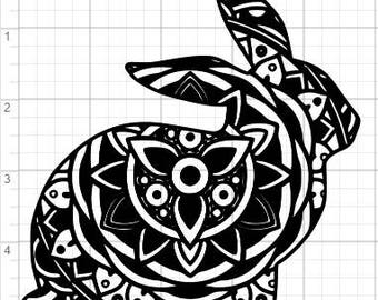 Download Mandala Cat Design SVG EPS DXF Studio 3 Cut File