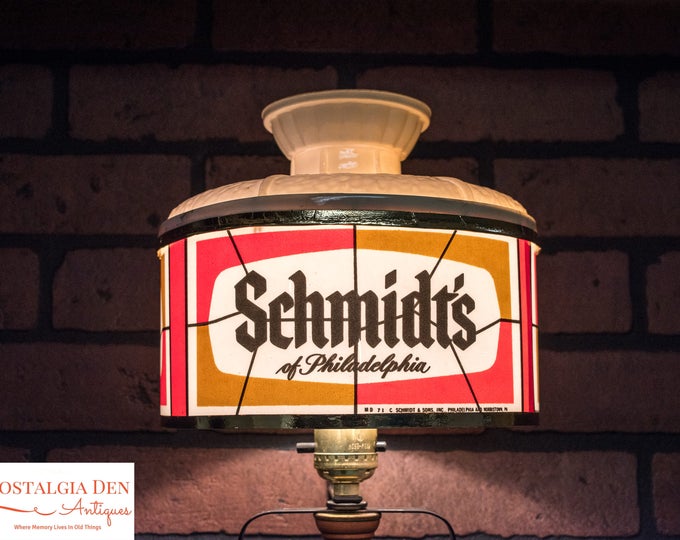 Schmidt's Beer Lights | Rare Schmidt's Beer Wall Sconce Lights | Retro Breweriana