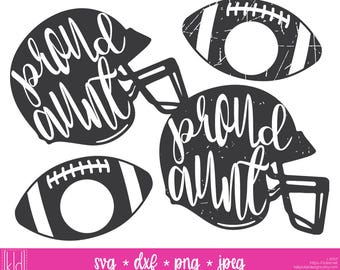 4 Proud Aunt svgs - Football Aunt - Aunt svg - Football Helmet svg - Aunt Shirt svg - Football Monogram svg - Football Aunt svg