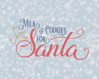 Milk and Cookies for Santa Svg Dxf Santa svg svg Santa christmas svg svg christmas svg christmas svg file Santa svg silhouette cricut