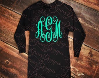 monogram long sleeve shirt