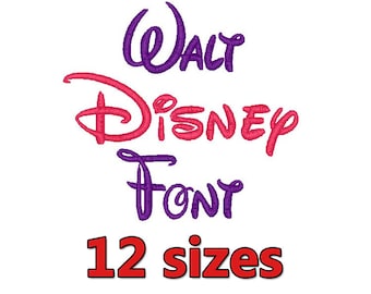 12 Sizes Disney Embroidery Font Format Embroidery Machine,Embroidery Monogram Fonts,Embroidery Fonts