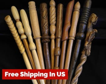 Custom wood wand made to your specs / Wizard wand / real wood wand / magic wand / let the wand choose you / choose your wood / handmade wand