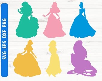 Printable Wall Art Princess silhouette pink background 8x10