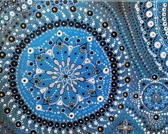 PERLE BLEUE en mosaique