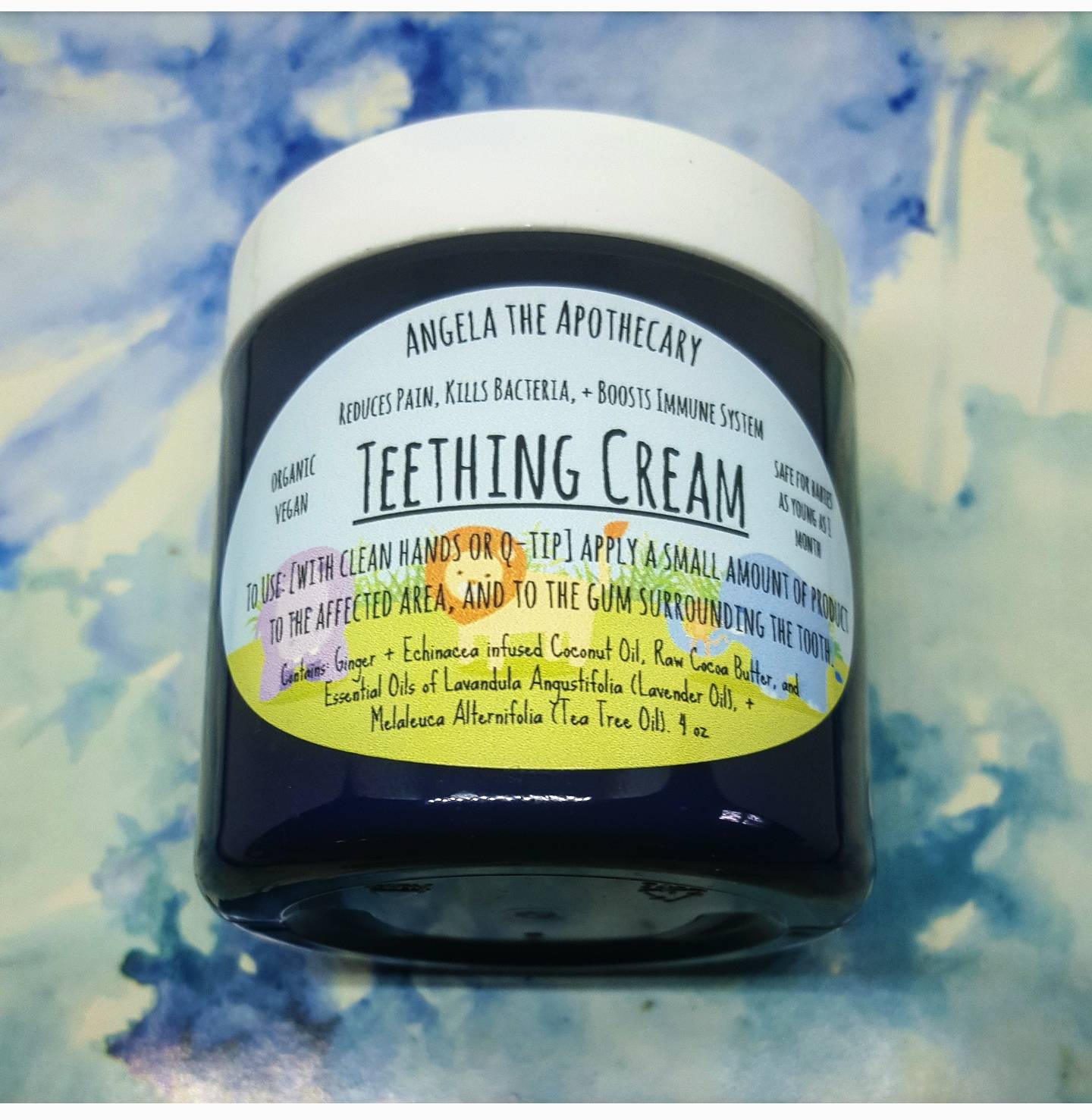 Organic Vegan Teething Cream Toothache Relief Teething