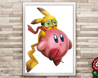 Limited edition poster Pika Kirby