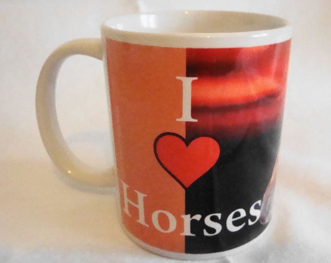 Beautifully Designed 'I Love Horses'Mug