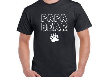 Papa Bear Shirt, Fathers Day Shirt, I Love My Papa Bear Tee, Fathers Day Gift Idea, Fathers Tee, Papa Bear Shirt, Gift For Him