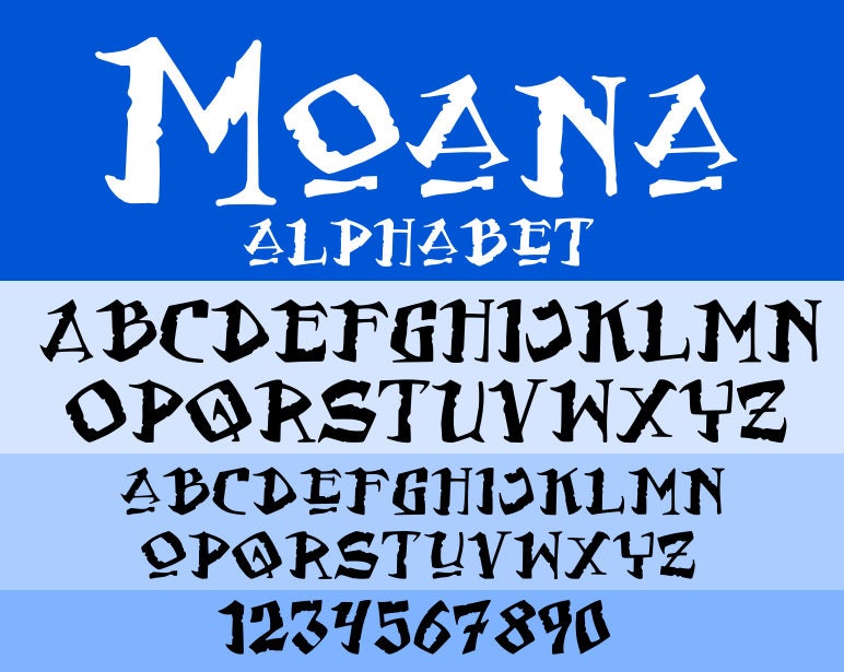 moana font svg ttf moana svg moana alphabet svg svg files dxf