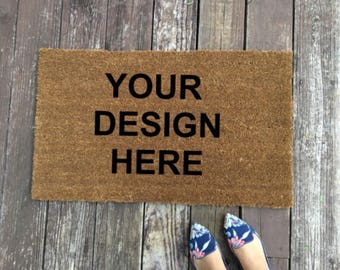 Custom Doormat Personalized Welcome Mat Weddig Gift Housewarming Closing Gift Customized Monogram