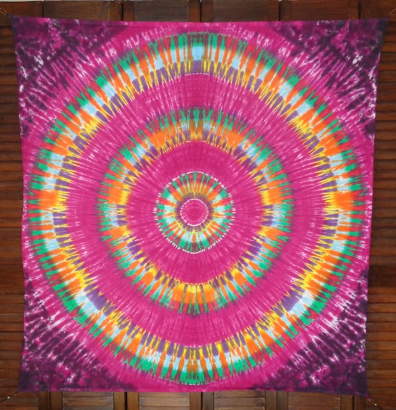 Tie Dye Tapestry RaZZ Berry Psychedelic Wall Art Tiedye