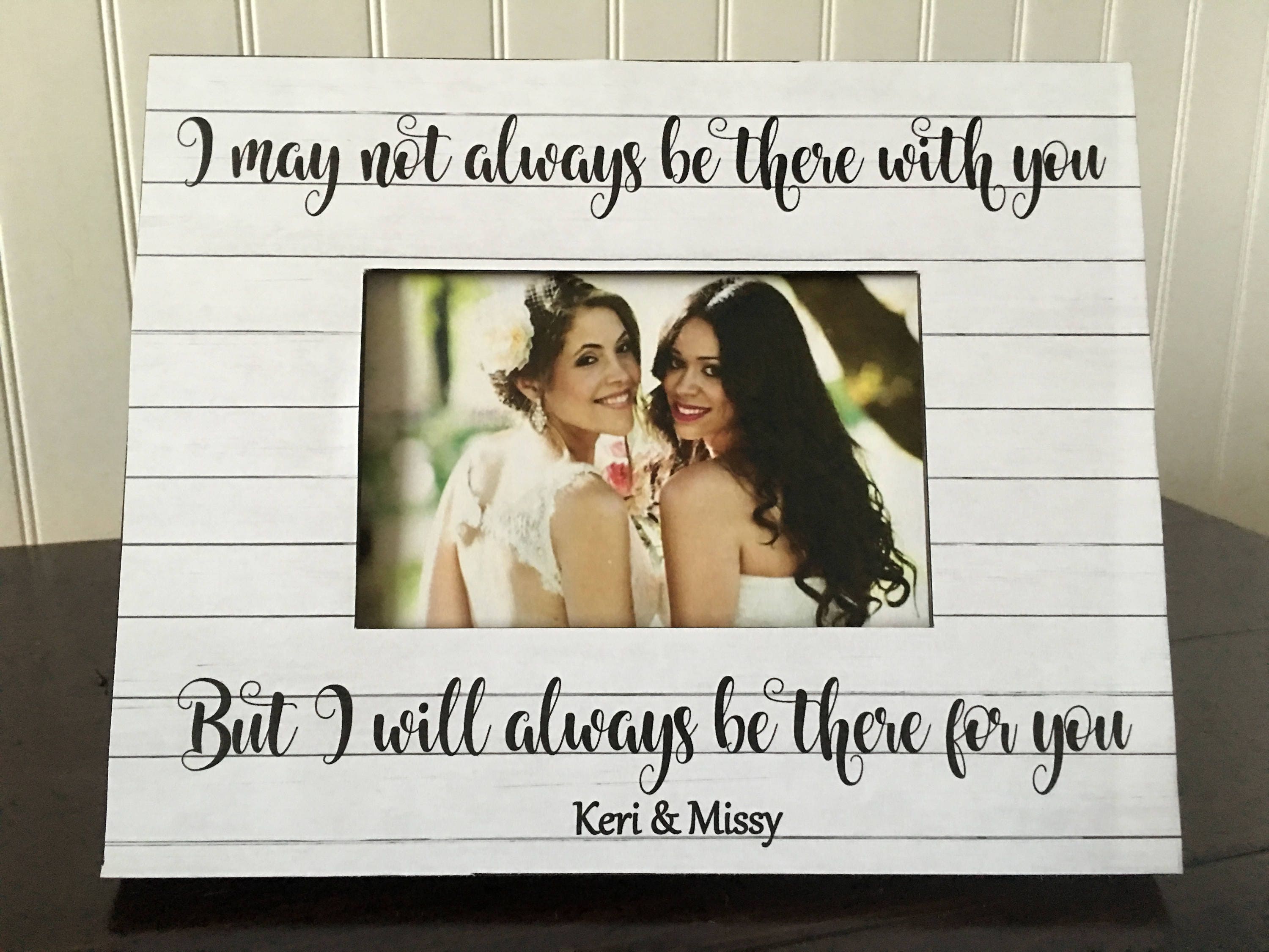Best friend long distance picture frame / Best friend wedding
