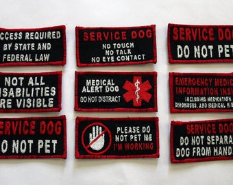 Service dog patch | Etsy