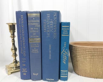 Blue Decorative Book Set