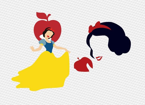 snow white SVG Clipart Cut Files Silhouette Cameo Svg for