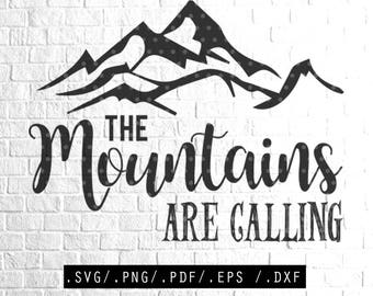 Download The mountains are calling | Etsy