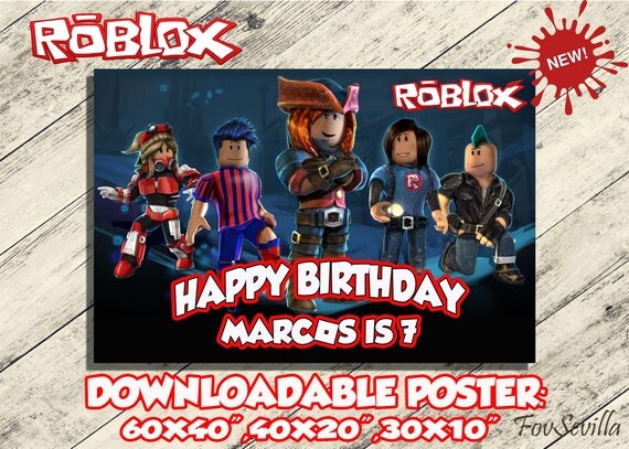 robloxposter robloxroblox birthdayroblox birthday