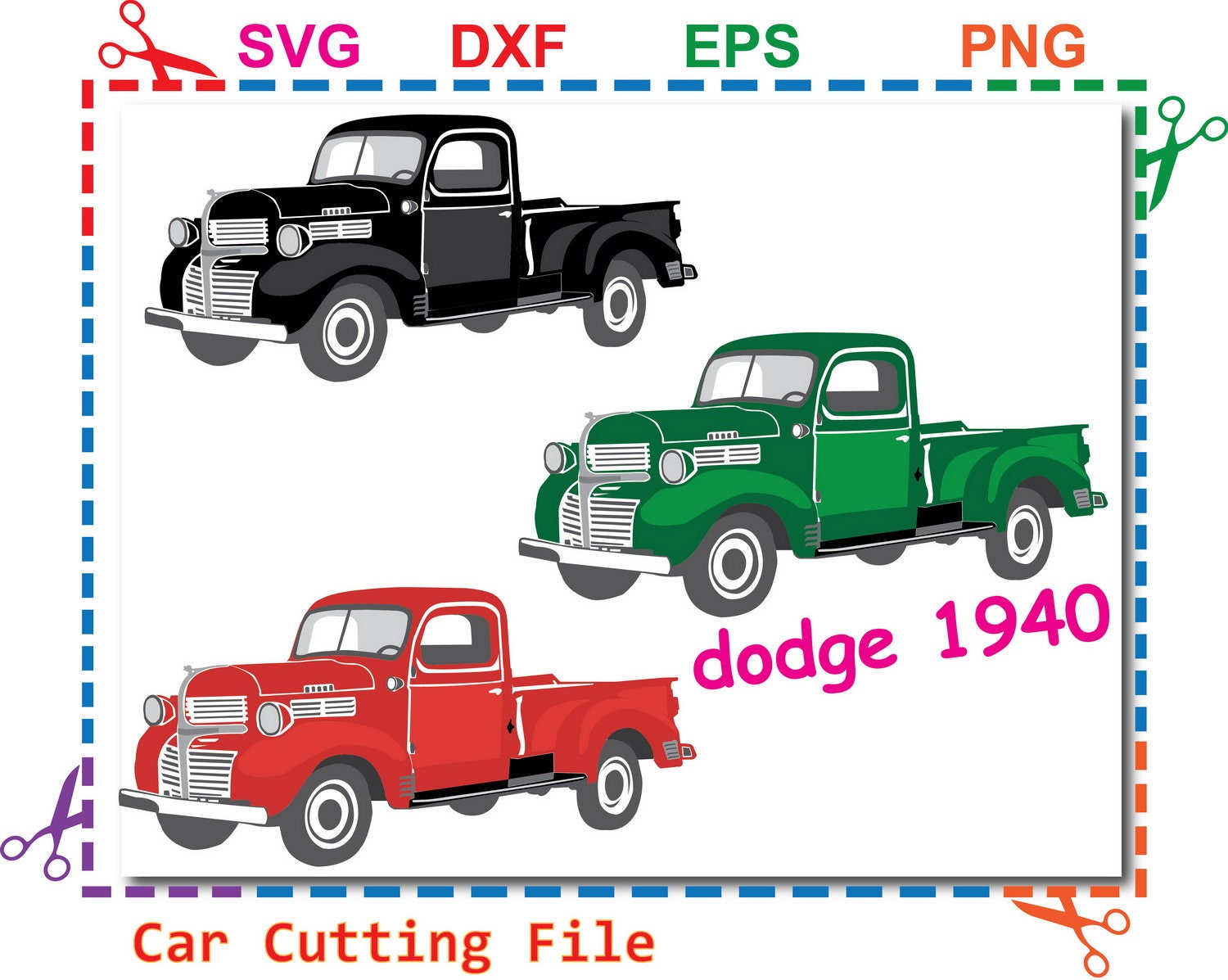 Truck Svg Car dodge Truck svg file dodge 1940 svg eps dxf