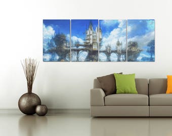 Final Fantasy XIV Limsa Lominsa Set of 4 Posters - Canvases