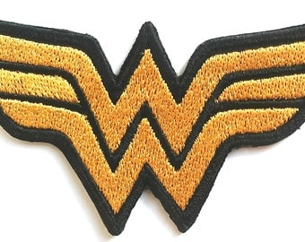 Wonder Woman Patches Embroidered Iron On Bag Jeans Jacket Fancy Badge Applique